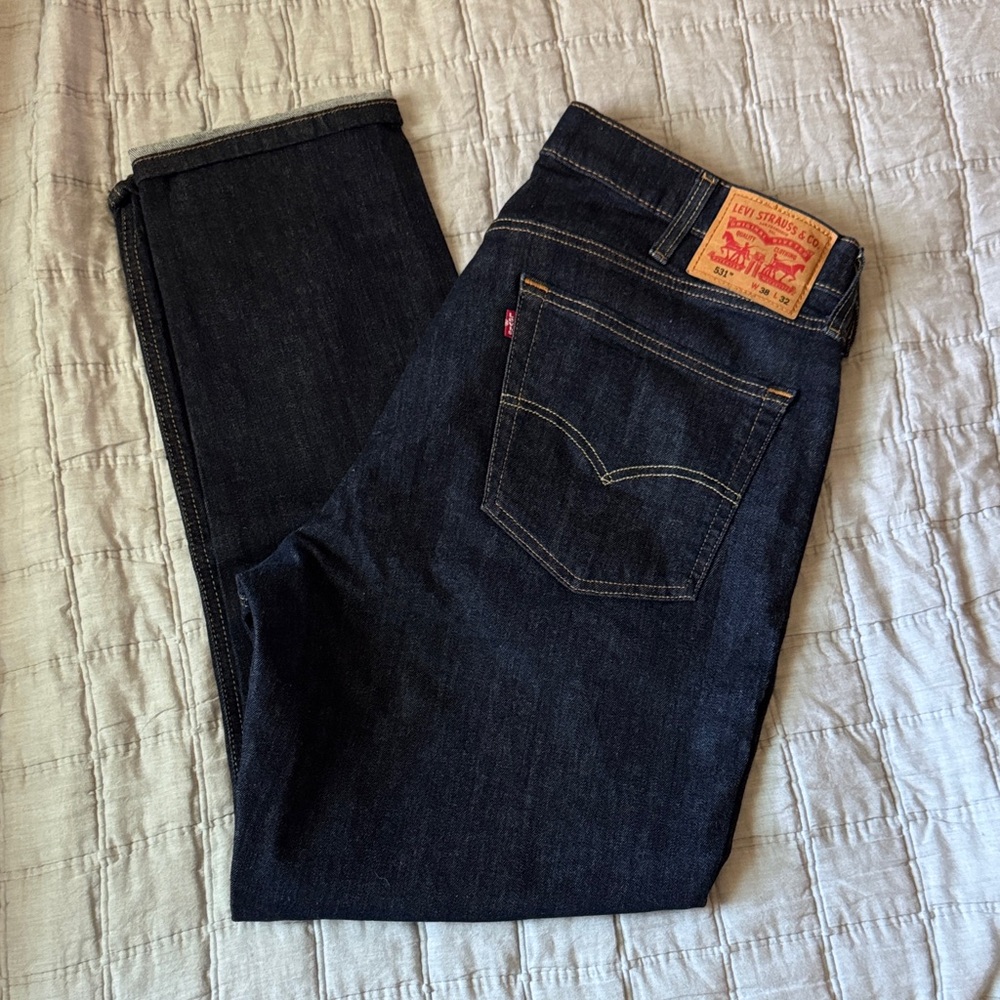 Men’s Levi’s 531 athletic slim 38x32 dark wash